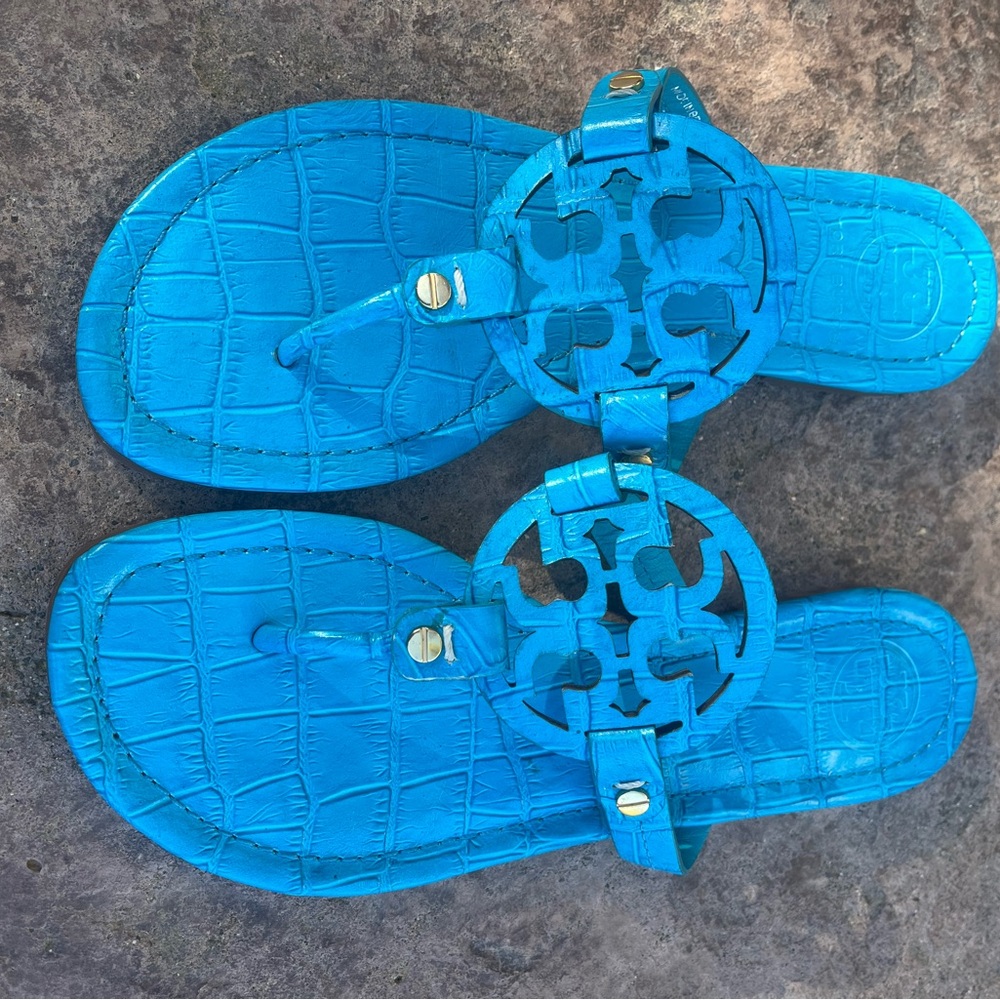 Tory Burch Miller Sandal—Blue ✨